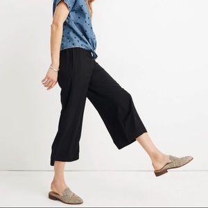 madewell huston pull-on crop wide leg pants EUC